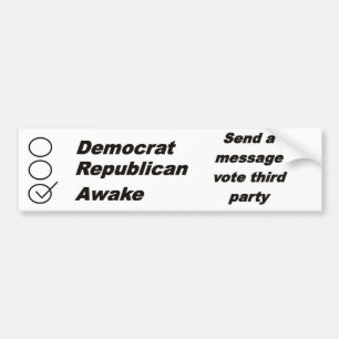 een derde partij een bericht sturen bumpersticker