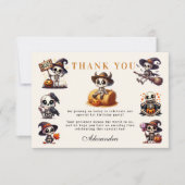 Een-Derfully Spooky Westerne Halloween Eerste Gebo Bedankkaart (Voorkant)