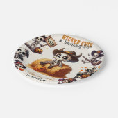 Een-Derfully Spooky Westerne Halloween Eerste Gebo Papieren Bordje (Gekanteld)