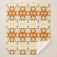 Een designer bloemige deken