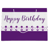 Een designer polka-dot verjaardag groot cadeauzakje (Voorkant)