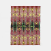 Een designer Roos gekleurde fleece deken (Voorkant)