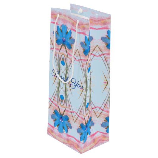 Een designer wijngeschenkzak voor elke gelegenheid wijn cadeautas (Achterkant Gekanteld)