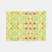 Een designerdeken in met botergeel fleece deken (Voorkant (Horizontaal))