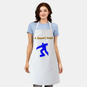 Een Dessert Dash Witte Schort Witte Banden (Gedragen)