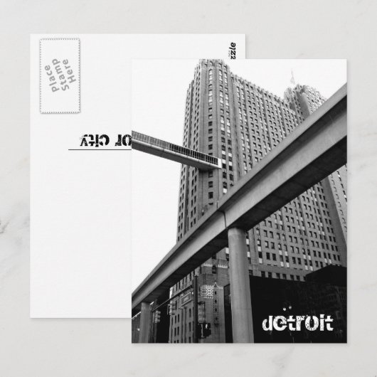 Een detail perspectief briefkaart (Voorkant / Achterkant)