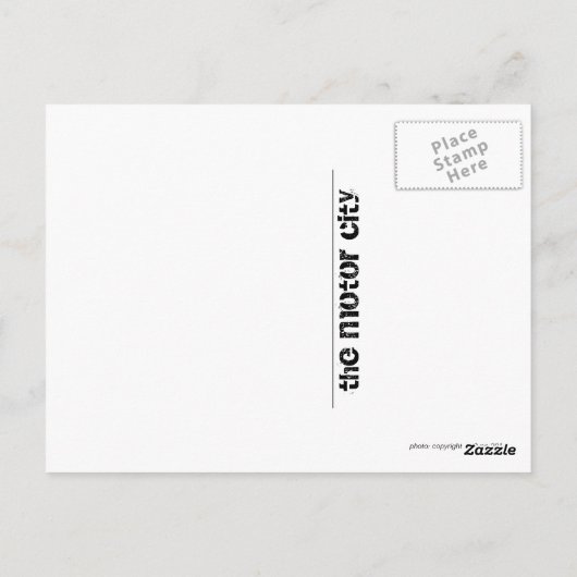 Een detail perspectief briefkaart (Achterkant)