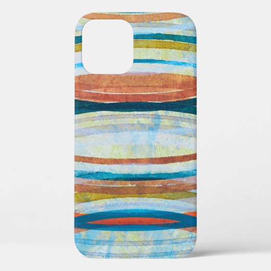 Een detail van een abstract schilderij; concentris Case-Mate iPhone case (Achterkant)