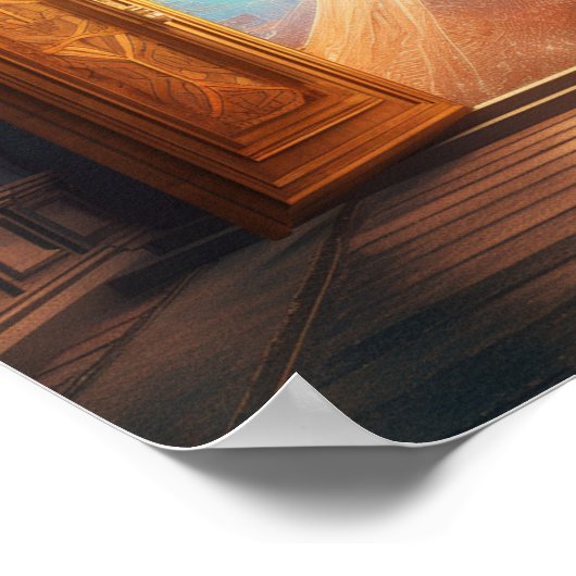 Een deur naar een andere Dimension Art Print (Hoek)