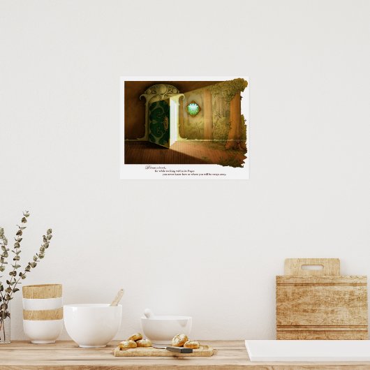 Een deur naar . . . poster (Keuken)