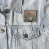 Een deur van de Prayer Hall Vierkante Button 5,1 Cm (In situ)