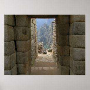 Een deur van Machu Picchu Poster