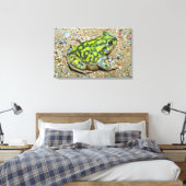 Een devoetpad van een bank canvas afdruk (Insitu (Slaapkamer))
