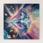 Een diamant in de ruimte legpuzzel (Horizontaal)