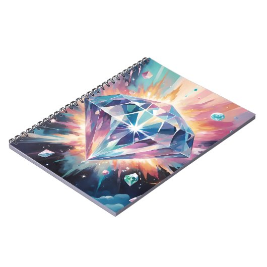 Een diamant in de ruimte notitieboek (Linkerzijde)