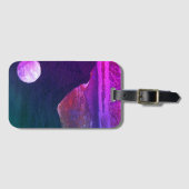 Een dicht uitzicht van fantasiewerelden en hun man bagagelabel (Voorkant (horizontaal))