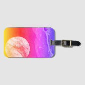 Een dicht uitzicht van fantasiewerelden en hun man bagagelabel (Voorkant (horizontaal))