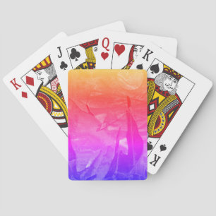 Een dicht uitzicht van fantasiewerelden en hun man pokerkaarten