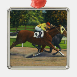 Een dichte afwerking bij het raderspoor, paarden metalen ornament