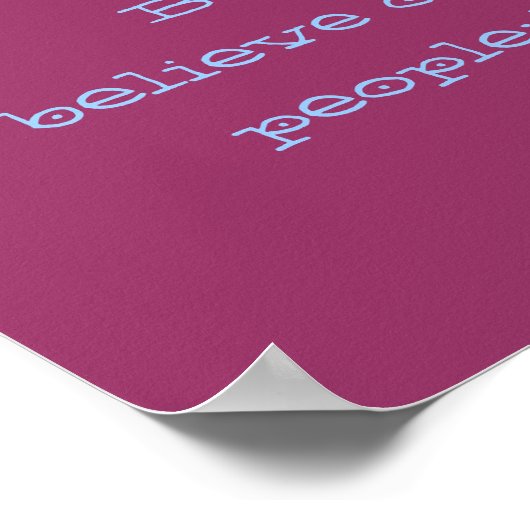 Een dichter is iemand die zich voelt en die... poster (Hoek)