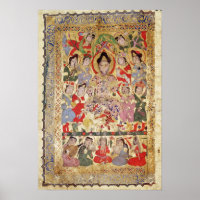 Een dichter, muzikanten en zangers