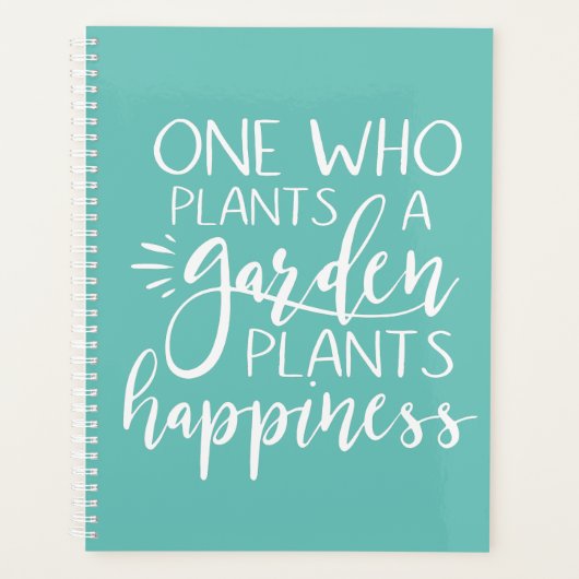 Een die een tuin Planten geluk Plant Planner (Voorkant)