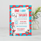 Een die ik ben | Kat in het Pet Verjaardagsuitnodi Kaart (Staand voorkant)