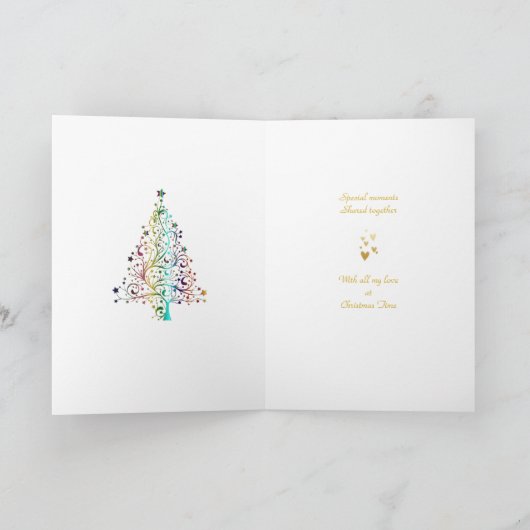 Eén die ik van kerstkaart hou kaart (Binnen)