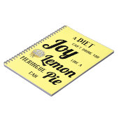 Een dieet kan je niet als Lemon Meringue Pie breng Notitieboek (Linkerzijde)