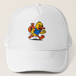 Een dief eend Trucker Hoed in POP ART stijl Pet
