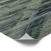 Een diep Zee duiker die naar de wrakken kijkt Poster (Hoek)