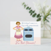 Een diepgevroren diner betekent Super Briefkaart (Staand voorkant)