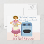 Een diepgevroren diner betekent Super Briefkaart (Voorkant / Achterkant)