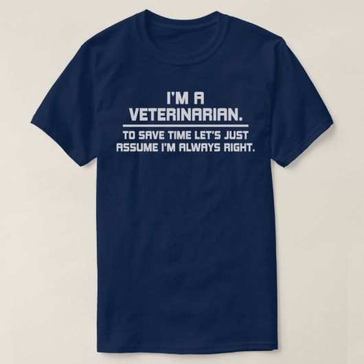 een dierenarts kan tijd besparen en kan hem aannem t-shirt (Design voorkant)