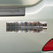 Een dierentuinpark in Wuhan, China Bumpersticker (Op auto)