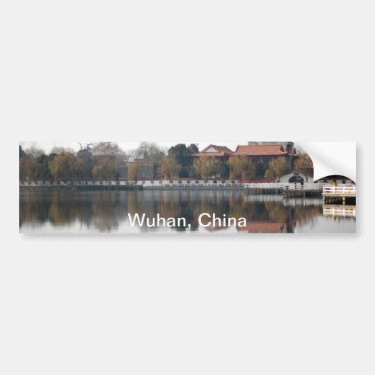 Een dierentuinpark in Wuhan, China Bumpersticker (Voorkant)
