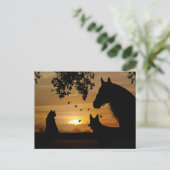 Een Dierenvriend heerlijk Briefkaart (Staand voorkant)