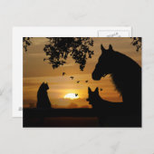 Een Dierenvriend heerlijk Briefkaart (Voorkant / Achterkant)