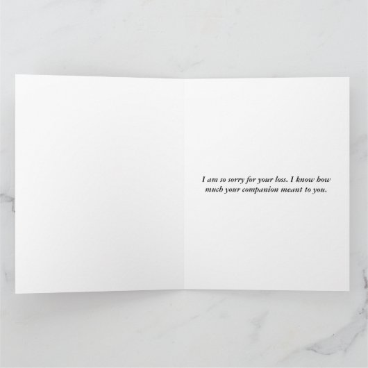 Een dierlijk gebed - kaart (Binnen)