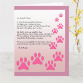 Een dierlijk gebed - kaart (Gele Bloem)