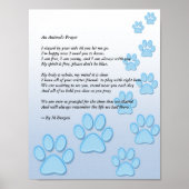 Een dierlijk gebed - poster (Voorkant)