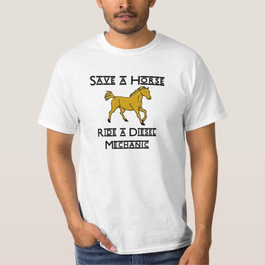 een dieselmonteur t-shirt (Voorkant)