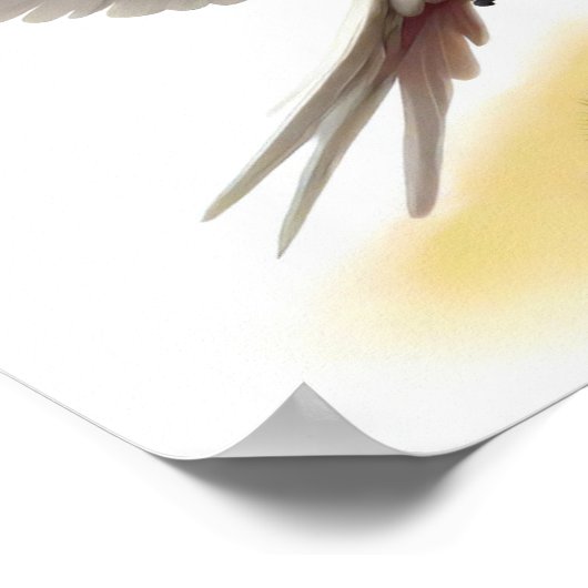 Een digitaal schilderij van de kaketoe van majoor  poster (Hoek)