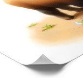 Een digitaal schilderij van een jonge Schattigee S Poster (Hoek)