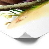 Een digitaal schilderij van een jonge Schattigee T Poster (Hoek)