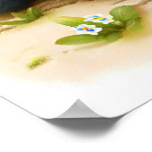 Een digitaal schilderij van een jonge Schattigee V Poster (Hoek)