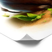 Een digitaal schilderij van een jonge Schattigee w Poster (Hoek)