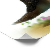 Een digitaal schilderij van een jonge slechtvalk poster (Hoek)