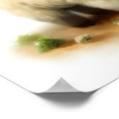 Een digitaal schilderij van een Schattige Karakul- Poster (Hoek)