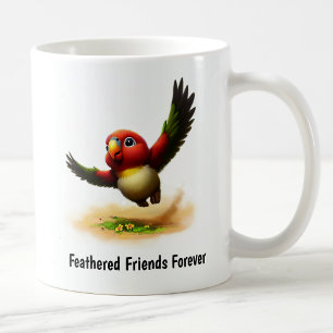 Een digitaal schilderij van een Schattigee Collare Koffiemok